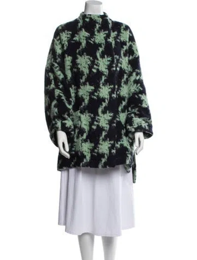 Pre-owned Acne Studios Alpaca Printed Jacket In Green