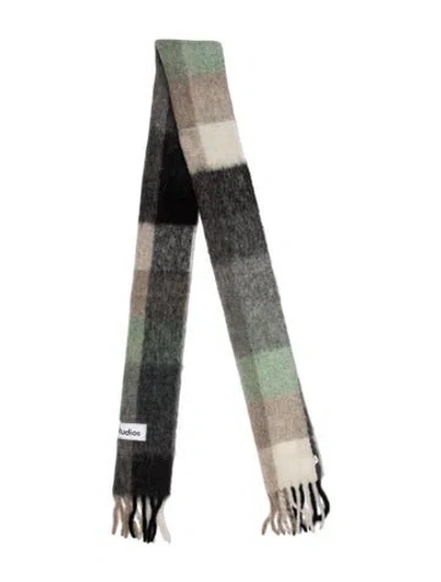 Pre-owned Acne Studios Alpaca Printed Scarf In Neutral