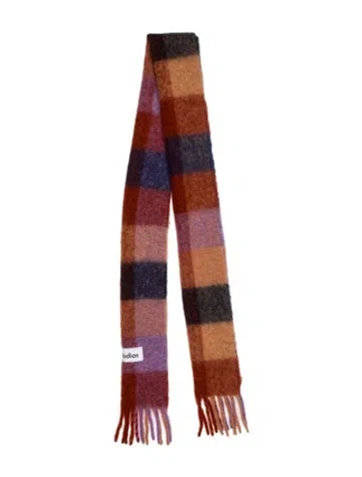 Pre-owned Acne Studios Alpaca Striped Scarf In Multi