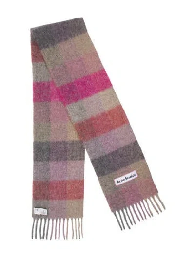 Pre-owned Acne Studios Alpaca Striped Scarf In Multi