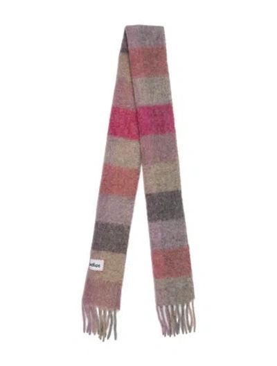 Pre-owned Acne Studios Alpaca Striped Scarf In Neutrals