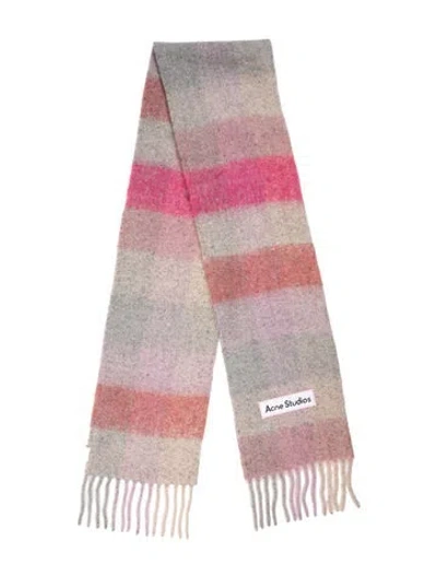 Pre-owned Acne Studios Alpaca Striped Scarf W/ Tags In Multi