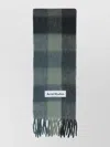 Acne Studios Alpaca Wool Blend Checkered Pattern Scarf