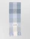 Acne Studios Alpaca Wool Blend Checkered Pattern Scarf