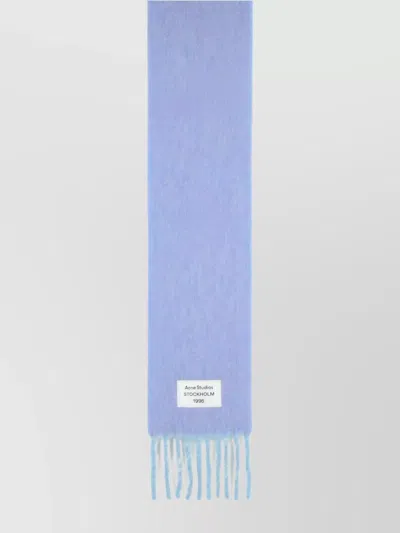 ACNE STUDIOS ALPACA WOOL BLEND SCARF WITH FRINGED ENDS