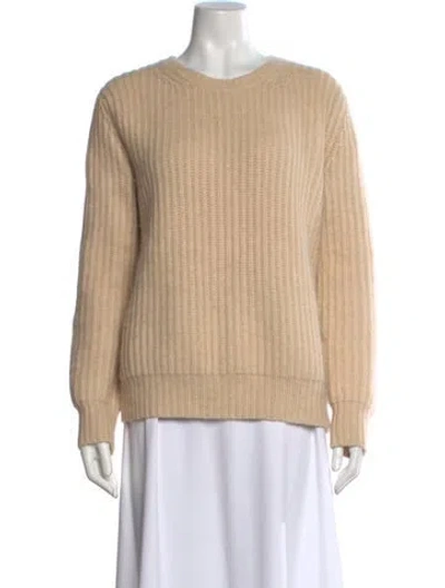 Pre-owned Acne Studios Angora Crew Neck Sweater In Neutral