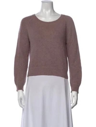 Pre-owned Acne Studios Angora Crew Neck Sweater In Purple