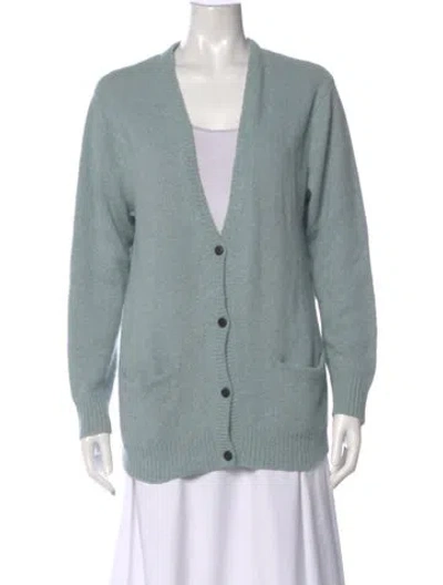 Pre-owned Acne Studios Angora V-neck Sweater In Multi