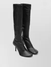 Acne Studios High Leather Boots In Black