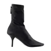 Acne Studios Lambskin Leather Ankle Boot In Black