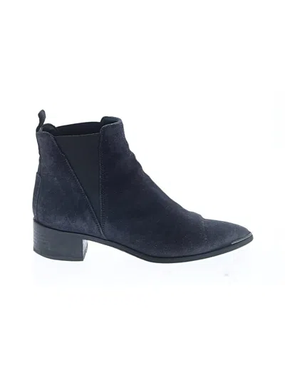 Pre-owned Acne Studios Ankle Boots In Purple