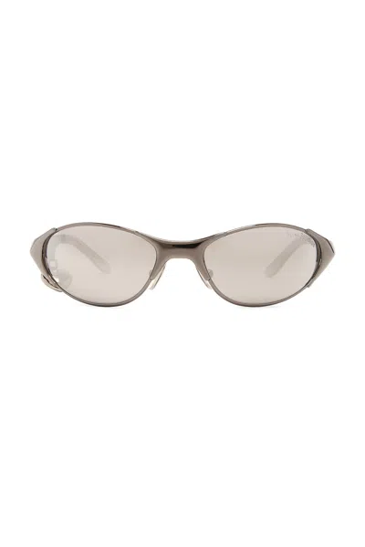 Acne Studios Apin Sunglasses In Antique Silver