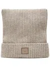 Acne Studios Gray Knitted Beanie In 中性色