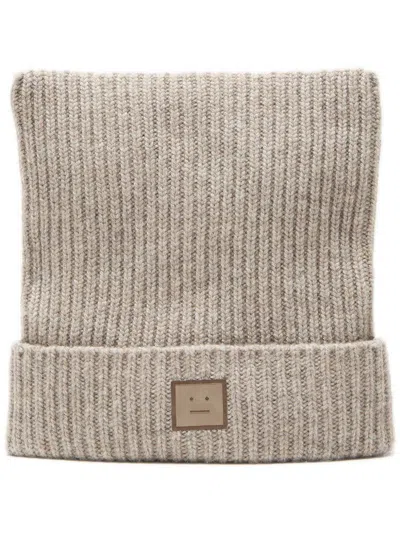 ACNE STUDIOS FACE LOGO BEANIE
