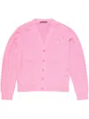 Acne Studios Cardigan V-neckline In Pink