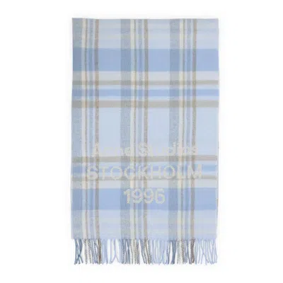Acne Studios Aqua Blue Wool Scarf