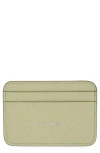 Acne Studios Aroundy Leather Card Holder In Green