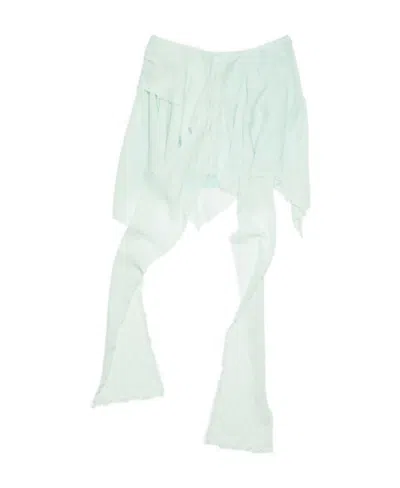 Acne Studios Asymmetric Draped Miniskirt In Blue