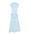Acne Studios Asymmetric Dress In Blue