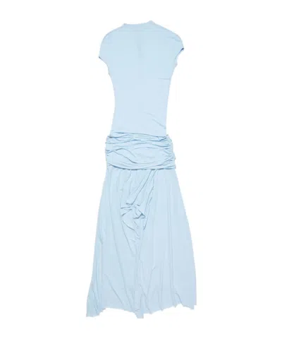 Acne Studios Asymmetric Dress In Blue