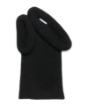 Acne Studios Asymmetric Rib-knit Long Dress In Black