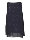 Acne Studios Asymmetric Skirt Skirts Multicolor In Black