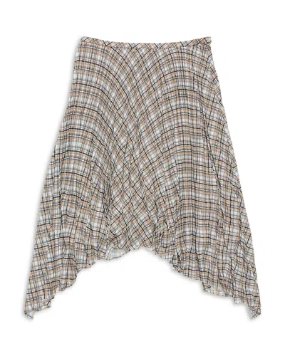 ACNE STUDIOS ASYMMETRICAL CHECKED SKIRT