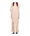 Acne Studios Asymmetrical Dress In Nude