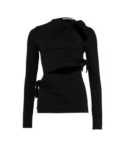 ACNE STUDIOS ASYMMETRICAL LONG-SLEEVED TOP