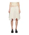 Acne Studios Asymmetrical Skirt In White