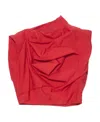Acne Studios Asymmetrical Vest In Red
