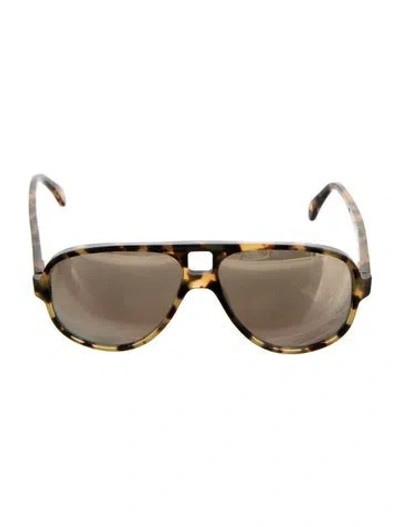 Pre-owned Acne Studios Aviator Tinted Sunglasses In Neutrals