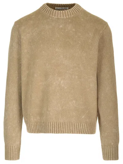 Acne Studios B60296 Ab7-olive Green Knitwear Green
