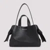 Acne Studios Textured Grained Leather Shoulder Bag In Black