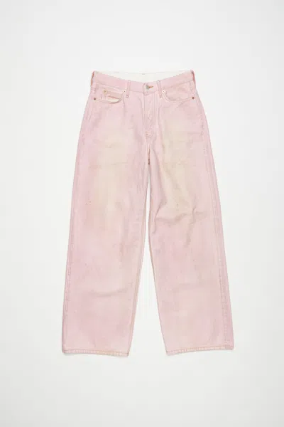 Acne Studios Baggy Fit Jeans - 1981f In Pale Pink