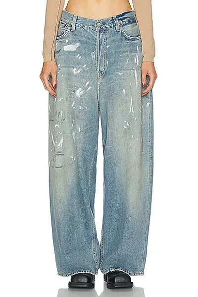 Acne Studios Baggy Wide Leg In Anthracite Grey