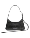 Acne Studios Platt Micro Leather Shoulder Bag In Black