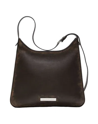 Acne Studios Vintage Brown Leather Shoulder Bag