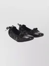 Acne Studios Ballerina Shoes With Round Toe And Bow In Black