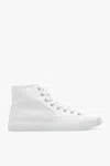 Acne Studios Rubber-trimmed Canvas High-top Sneakers In White