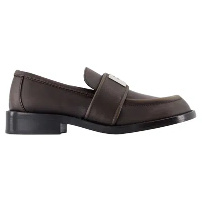 ACNE STUDIOS BARGOT SLUDGE MOCCASINS - ACNE STUDIOS - NYLON - BROWN