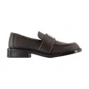 Acne Studios Brushed Nylon Loafers Silver Detail