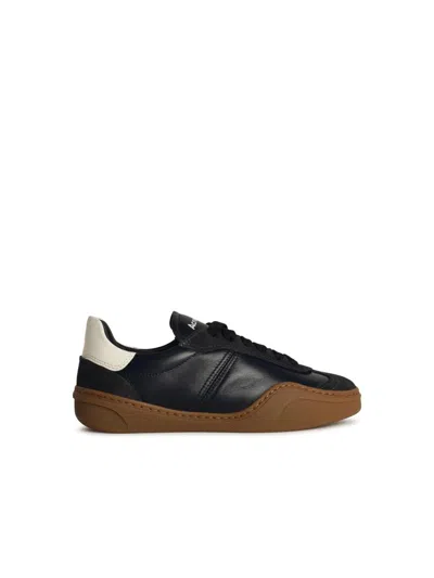 Acne Studios Logo Suede-trimmed Sneakers In Gray