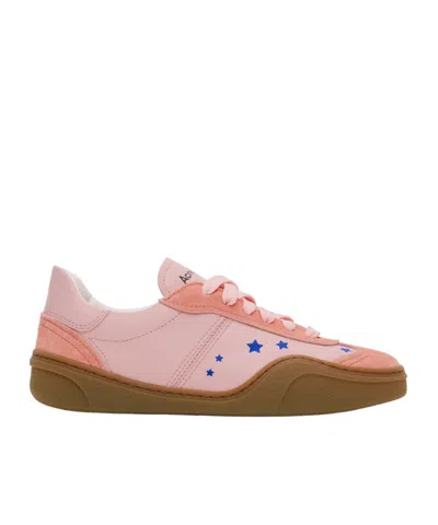 Acne Studios Bars Panelled Sneakers In Pink