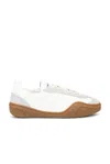 Acne Studios Nappa And Suede Leather Sneakers In In White & Brown