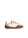 ACNE STUDIOS ACNE STUDIOS 'BARS' WHITE LEATHER SNEAKERS