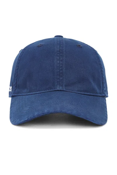 Acne Studios Baseball Cap Hat In Blue
