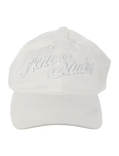 Pre-owned Acne Studios Baseball Cap  W/tags In White