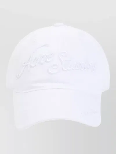 Acne Studios Baseball Hat Curved Brim Ventilation Eyelets In White