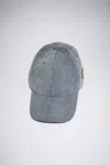 Acne Studios Baseballkappe Aus Denim In Mid Blue